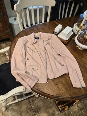 EXPRESS Quilted Blush Pink Moto Jacket - Women NEVER WORN